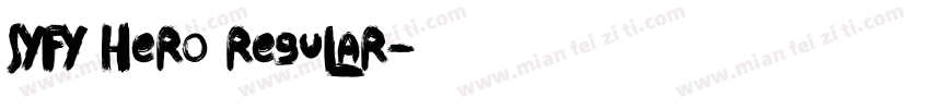 SYFY Hero Regular字体转换